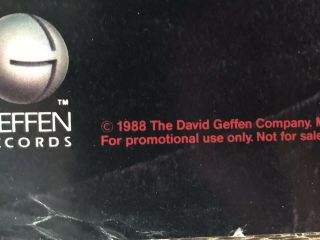 Vintage 1988 Guns N’ Roses Promotional Poster Geffen Records Rare 3
