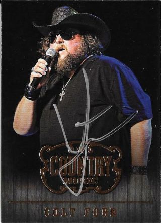 Colt Ford Country Music Autographed / Signed Card