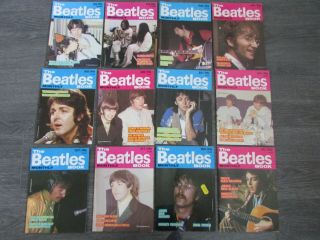 The Beatles Monthly Book 1986 Complete / Full Set Of 12 Magazines