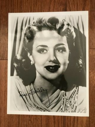 Anne Shirley,  Photo,  Autograph Signed Still,  Dawn O 
