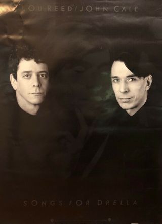 Lou Reed John Cale Songs For Drella Promo Poster Velvet Underground Andy Warhol