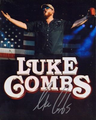 Luke Combs Signed 8x10 Photo Reprint Country Music Star