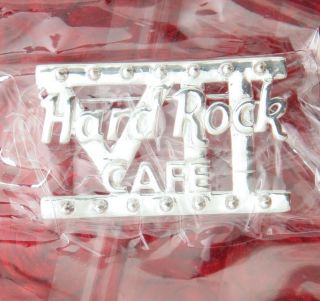 Hard Rock Cafe Pin Staff 7 Year Anniversary Sterling Silver Service Award