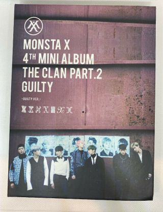 Monsta X The Clan Part.  2 Guilty Album [guilty Ver] (jooheon Photo Card)