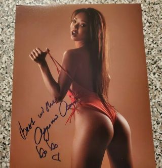 Porn Star Ayumi Anime Stripping Authentic Signed Autographed 8x10