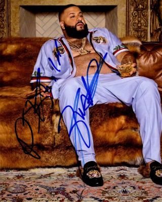 Dj Khaled Autographed 8 X 10 Photograph Record Producer Dj Songwriter Rapper