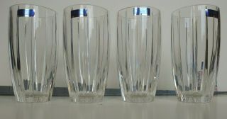 Four Waterford Crystal Marquis Omega Hiball Glasses - - Made In Germany