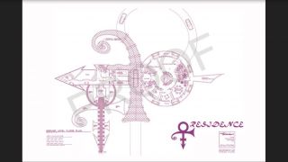 Prince - Purple Or Black Love Symbol - Residence - 2 Pc Set - Very Rare O (,