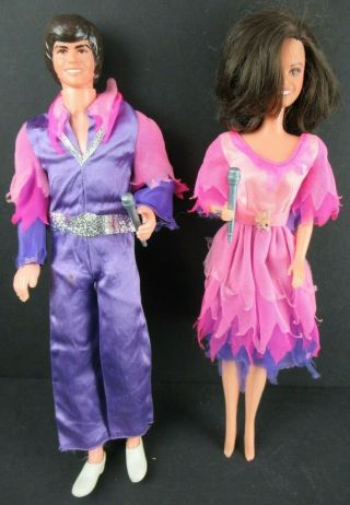 Mattel Donny And Marie Osmond Dolls Plus Extra Outfits & Accessories Shown