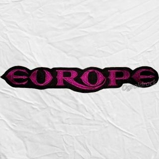 Europe Word Logo Embroidered Big Patch Back Rock Band Joey Tempest John Norum