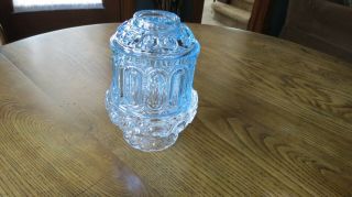 Vintage Moon Star Fairy Courting Lamp Light Blue Clear