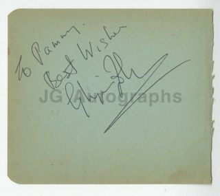 Glynis Johns - Welsh Actress And Entertainer - Authentic Autograph