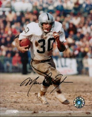 Oakland Raiders Legend Mark Van Eeghen Signed 8x10 All Pro Bowl Champion
