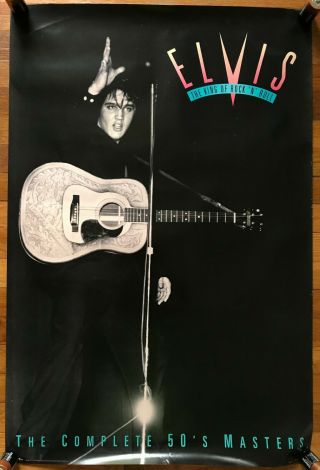 Elvis Presley The King Of Rock & Roll Rare Promo Poster 1992