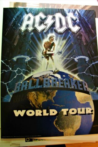 Acdc Ballbreaker World Tour 1995 Art Print Poster Numbered Edition