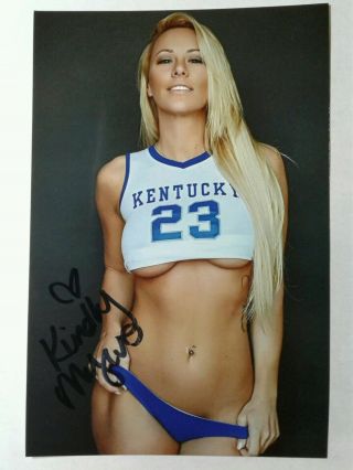 Kindly Myers Hand Signed Autograph 4x6 Photo - Kentucky Wildcats - Sexy Model
