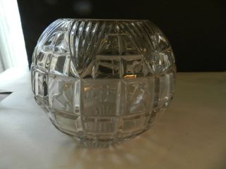 Eapg Block,  Fan - Large Round Bowl - Richards,  Hartley Co.  - 6 " Tall - 7 " Wide