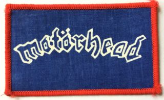 Motorhead - Logo - Old Og Vtg 70/80`s Printed Patch Sew On Red Lemmy Nwobhm