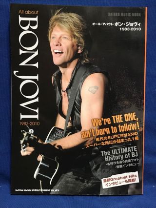 Bon Jovi All About 1983 - 2010 Japan Photo Book Jon Richie Sambora Shinko Music