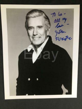John Forsythe Dynasty Autographed Authentic Signed Signature Tv Photo A229