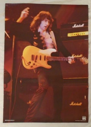 Ritchie Blackmore Vintage Poster Live - Deep Purple,  Rainbow,  Rock On Holland