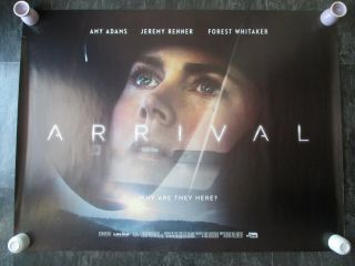 Arrival Uk Movie Poster Quad Double - Sided Cinema Poster 2016 Rare