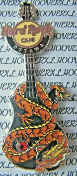 2012 Hard Rock Cafe Ottawa Dragon Guitar Series Le Pin