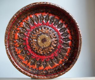 Mid Century vintage Italian Pottery Bitossi Aldo Londi Handmade Bowl 2