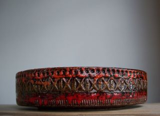 Mid Century vintage Italian Pottery Bitossi Aldo Londi Handmade Bowl 4