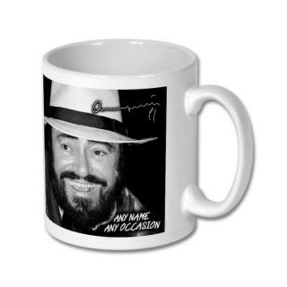 Luciano Pavarotti 1 Personalised Gift Signed Large Mug Coffee Tea Cup