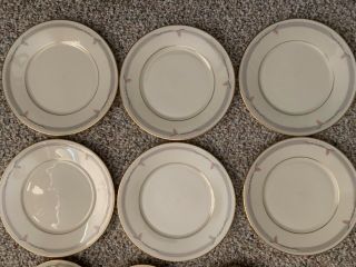Lenox China Gramercy Pattern FOUR Complete 5pc Place Setting plus 5