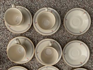 Lenox China Gramercy Pattern FOUR Complete 5pc Place Setting plus 6