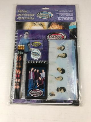 Backstreet Boys Back To School Stationary Set Dead Stock 2000 Rare