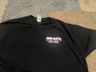 John Mayer Local Crew Shirt And Setlist 2019