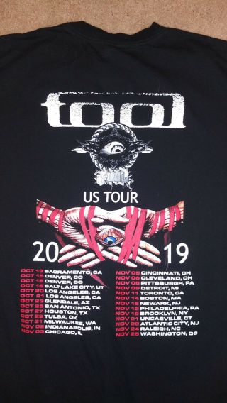 Tool Band Concert Shirt Staples Center October 21st 2019 2xl