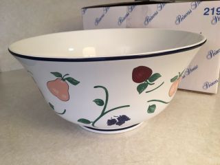 Princess House 219 Orchard Medley Ceramic Bowl.  Nib