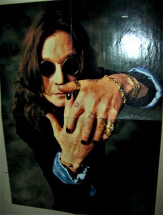 Ozzy Osbourne Hands Full Color Poster Very Cool