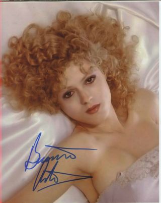 Bernadette Peters Sexy Pink Cadillac The Jerk Signed 8x10 Photo W/coa