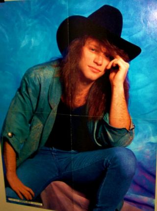 Bon Jovi Cowboy Hat Full Color Poster Jon Bon Jovi Very Cool