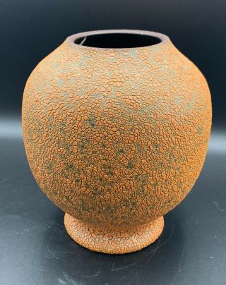 Royal Haeger Orange Lizard Glaze Vase