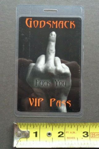 Godsmack,  Laminated Backstage Pass,  F You,  Vip