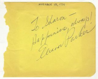 Eleanor Parker Cut Signature Autograph The Sound Of Music Interrupted Melody