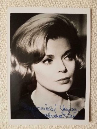 Barbara Bain Autographed Signed 5 X 7 B/w Picture - Mission Impossible