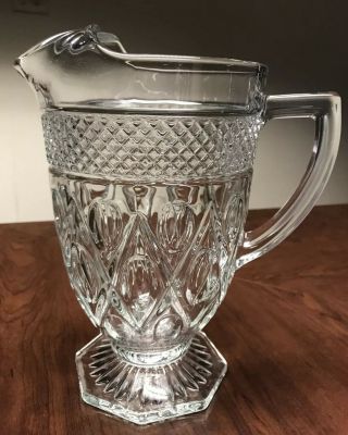 Vintage Imperial Glass Cape Cod Water Beverage Pitcher