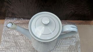 Fine China of Japan Diane Coffee Tea Pot w Lid Porcelain Teapot Server 3