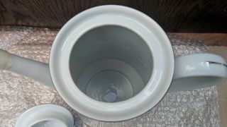 Fine China of Japan Diane Coffee Tea Pot w Lid Porcelain Teapot Server 5