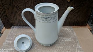 Fine China of Japan Diane Coffee Tea Pot w Lid Porcelain Teapot Server 7