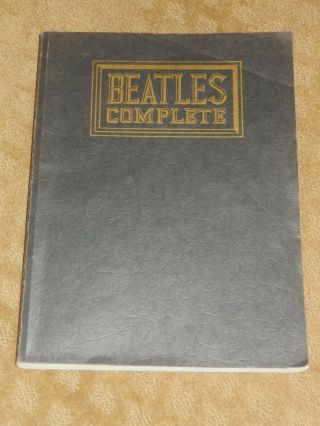Beatles Complete Song Book Piano Guitar Vocals 479 Pages 1979 Printing Vg