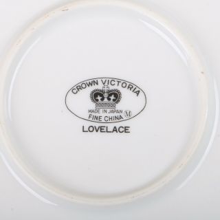 Crown Victoria Lovelace Gravy Sauce Bowl Fine China Japan White Lace 6