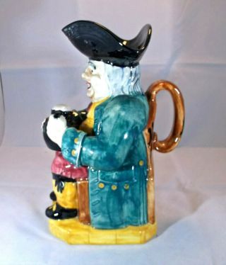 Staffordshire Large Hand Painted Shorter & Son Toby Jug Pitcher England 5